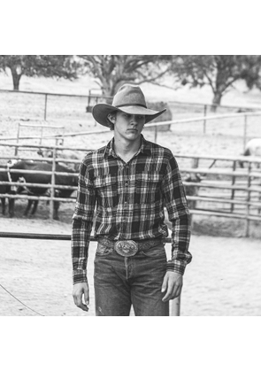 Plaid Cotton-Linen Workshirt