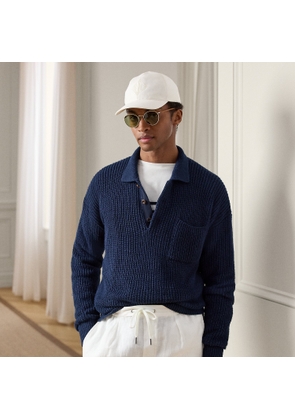 Relaxed Fit Silk-Linen Jumper