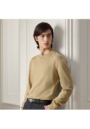 Linen-Blend Crewneck Jumper