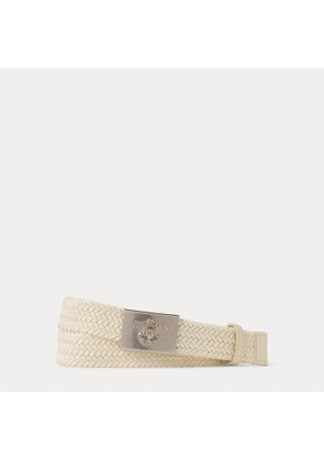 Anchor-Buckle Braided Cotton Belt