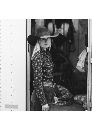 Floral-Print Cotton Western Shirt