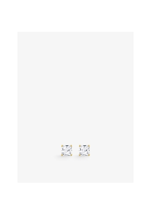 Womens Thomas Sabo Classic Yellow Gold-Plated Sterling-Silver and Cubic Zirconia Stud Earrings