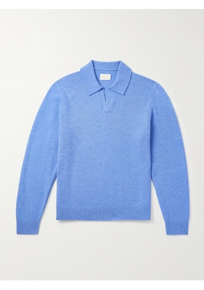 Aimé Leon Dore - Merino Wool Polo Shirt - Men - Blue - XS