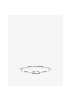 Messika Move Uno Flex Medium 18ct White-Gold and 0.34ct Brilliant-Cut Diamond Bangle Bracelet