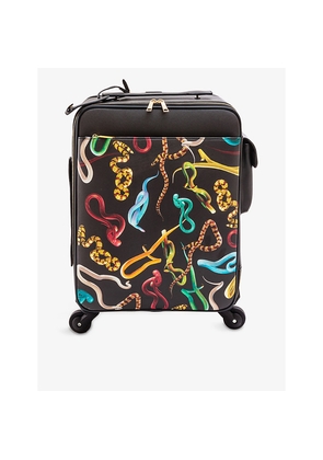 Seletti Wears Toiletpaper Snakes Faux-Leather Suitcase