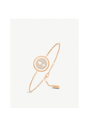 Messika Lucky Move 18ct Rose-Gold and Pavé Diamond Bracelet
