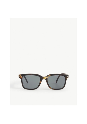 Izipizi #L Square-Framed Tortoise Sunglasses