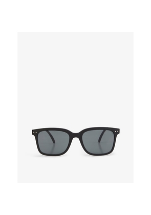 Izipizi #L Square-Framed Black Sunglasses