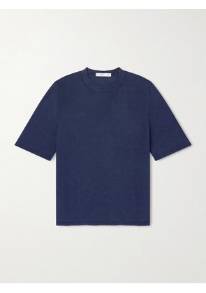 Inis Meáin - Linen and Cotton-Blend T-Shirt - Men - Blue - S
