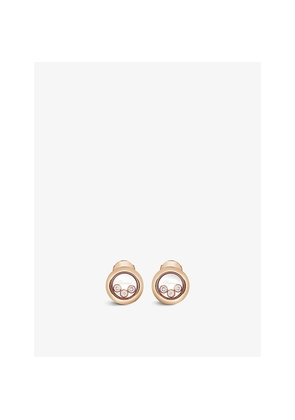 Chopard Happy Diamonds 18ct Rose-Gold and 0.30ct Brilliant-Cut Diamond Earrings