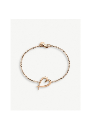 Womens Shaun Leane Heart Rose Gold-Plated Vermeil Silver Bracelet
