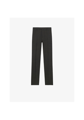 Mens Sandro Berkeley Slim-Fit Tapered Wool Trousers