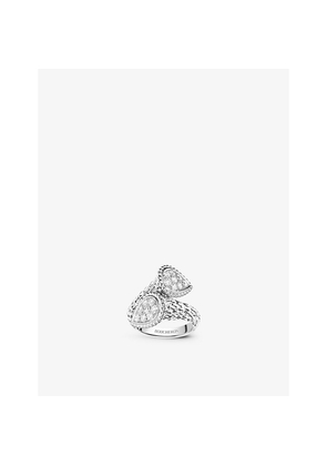 Boucheron Serpent Bohème Toi Et Moi 18ct White-Gold and Diamond Ring