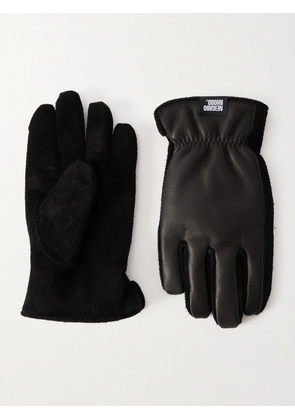 Neighborhood - Full-Grain Leather and Bemberg® Gloves - Men - Black - M