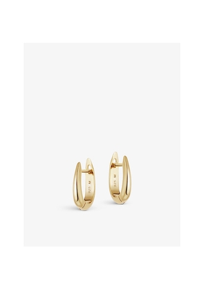 Womens Missoma Plain Claw 18ct Gold-Plated Vermeil Sterling Silver Huggie Earrings