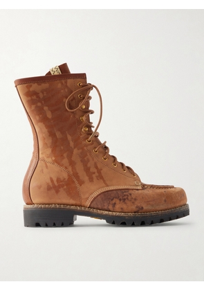 Visvim - Hi-Folk Scout Moc Distressed Leather Boots - Men - Brown - US 8