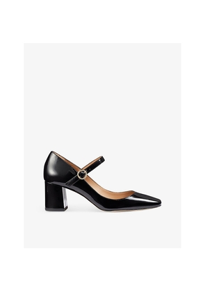 Womens LK Bennett Winter Patent-Leather Mary Jane Courts