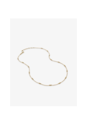 Womens Monica Vinader Triple-Beaded 18ct Gold-Plated Vermeil Sterling-Silver Choker Necklace