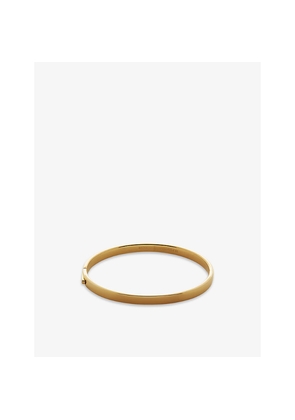 Womens Monica Vinader Essential 18ct Yellow Gold-Plated Vermeil Sterling-Silver Bangle Bracelet