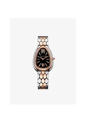 Bvlgari Serpenti Seduttori 18ct Rose-Gold, Stainless-Steel and Diamond Quartz Watch