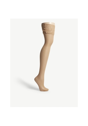 Womens Falke Seidenglatt 15 Knitted Stockings