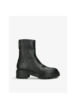 Womens Aquazzura Saint Honore Platform-Sole Leather-Blend Ankle Boots