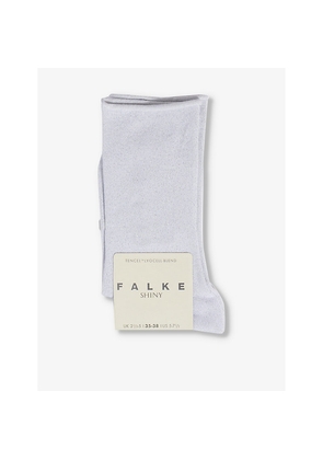Womens Falke Shiny-Finish Mid-Calf Knitted Socks