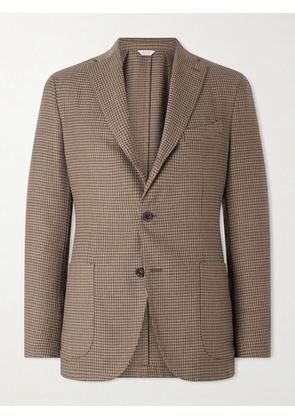 Boglioli - Houndstooth Virgin Wool-Blend Blazer - Men - Brown - IT 46
