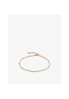 Womens Monica Vinader Beaded 18ct Gold-Plated Vermeil Sterling Silver Bracelet