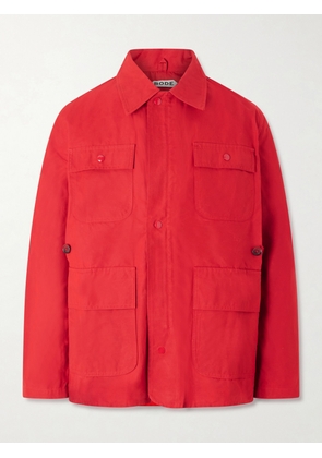 BODE - Hunting Waxed-Cotton Jacket - Men - Red - S