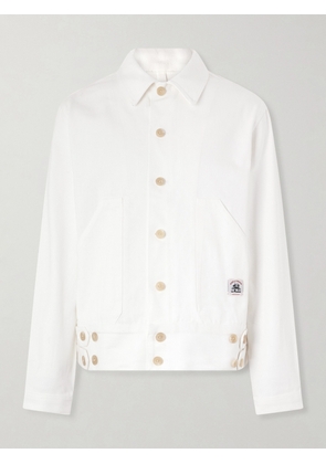 BODE - Knolly Brook Logo-Appliquéd Cotton-Twill Jacket - Men - White - S