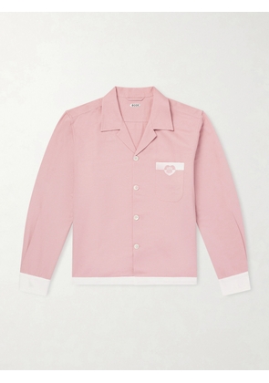 BODE - Heart Deco Logo-Appliquéd Cotton-Faille Shirt - Men - Pink - S