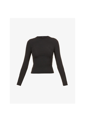 Womens Skims Round-Neck Long-Sleeve Cotton-Jersey Top