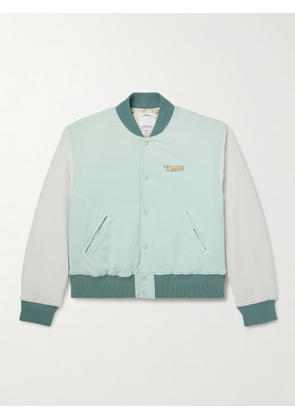 Visvim - Varsity Era Embroidered Padded Cotton Down Jacket - Men - Green - 2