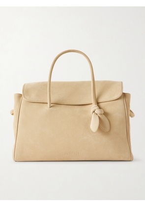 Jacquemus - Le Turismo Knotted Suede Tote Bag - Men - Neutrals
