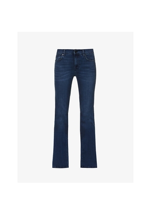 Womens 7 For All Mankind Bair Bootcut-Leg Mid-Rise Stretch-Denim Jeans