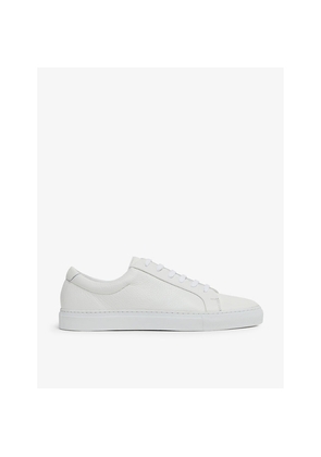 Mens Reiss Luca Leather Low-Top Trainers