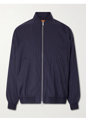 Barena - Gabier Fulgor Striped Wool-Blend Bomber Jacket - Men - Blue - IT 46
