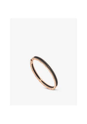 Mens Bvlgari B.Zero1 18ct Rose-Gold Bangle Bracelet