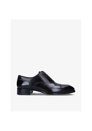 Mens Tom Ford Elkan Cap-Toe Leather Shoes