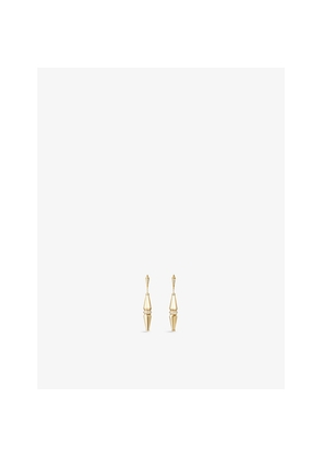 Jack De Boucheron 18ct Yellow-Gold and 0.64ct Diamond Earrings