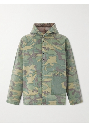 Needles - Reversible Camouflage-Print Cotton-Twill Hooded Jacket - Men - Green - S
