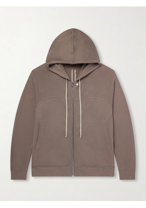 Rick Owens - Organic Cotton-Terry Zip-Up Hoodie - Men - Gray - XS