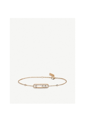 Messika Baby Move 18ct Rose-Gold and Pave Diamond Bracelet