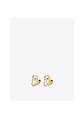 Messika Move Uno 18ct Yellow-Gold and Diamond-Set Stud Earrings