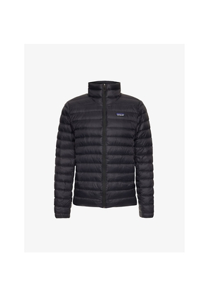 Mens Patagonia Funnel-Neck Hooded Shell-Down Jacket