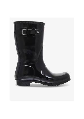 Womens Hunter Original Short Gloss Rubber Wellington Boots