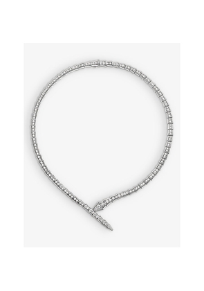Bvlgari Serpenti Viper 18ct White-Gold and 5.26ct Diamond Necklace