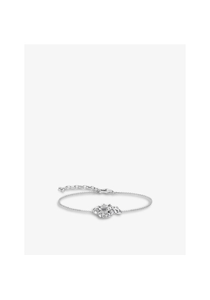 Womens Thomas Sabo Crown Sterling-Silver and White Zirconia Bracelet