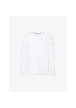 Mens Patagonia P-6 Logo-Print Cotton and Polyester-Blend T-Shirt